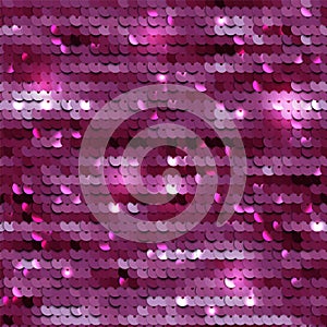 Seamless pink sequined texture