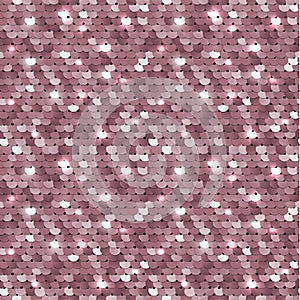Seamless pink texture with sequins