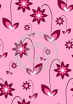 Seamless pink wallpaper