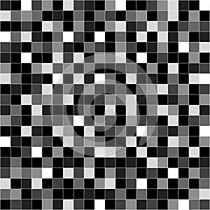 Seamless pixel noise black gray white pattern vector illustration