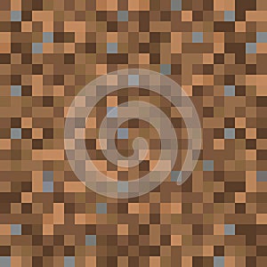 Seamless pixelated dirt texture mapping background for various digital applications