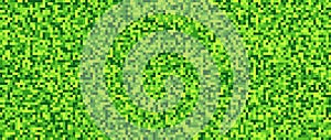 Seamless pixelated green texture. Verdant noise grain pattern. Virid mosaic background. Green shades glitter background