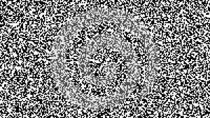 Seamless pixelated tv noise texture. White noise signal grain. Television screen interferences and glitches. Grunge photo