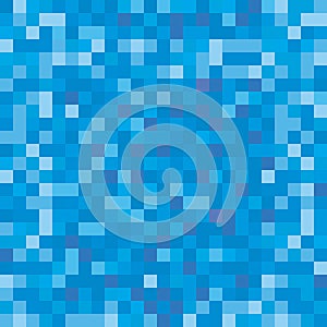 Seamless pixelated water texture mapping background for various digital applications