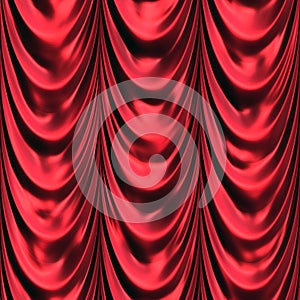 Seamless plications drapery pattern