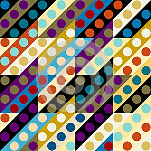 Seamless polka dot pattern