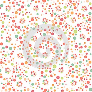 Seamless polka dot pattern