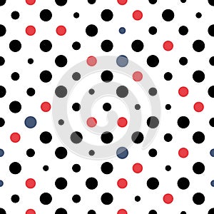 Seamless polka dots