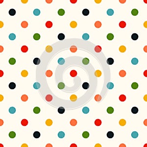 Seamless polka dots background