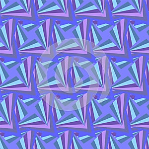 Seamless Polygonal Violet Pattern. Geometric Abstract Background.