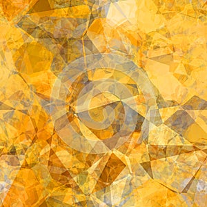 Seamless polygonal yellow pattern