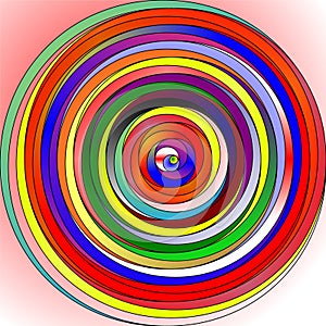 Seamless psychedelic colorful cercles