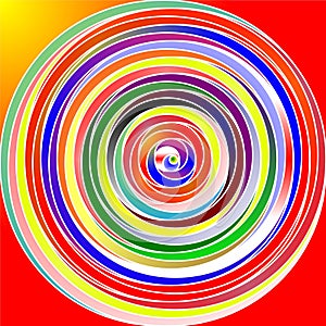 Seamless psychedelic colorful cercles