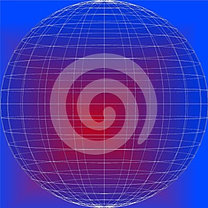 Seamless psychedelic colorful globe