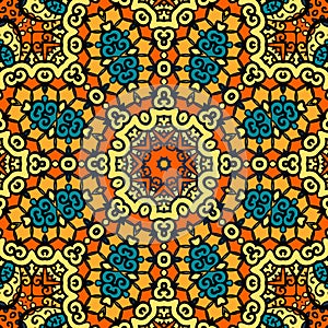 Seamless psychedelic paisley background