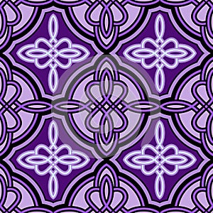 Seamless purple Celtic pattern