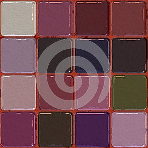 Seamless purple makeup pattern