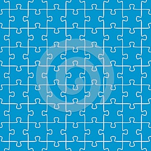 seamless puzzle background blue