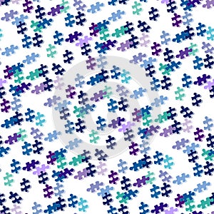 Seamless puzzle pattern