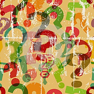 Seamless question mark background