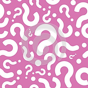 Seamless Question Mark Background Pattern