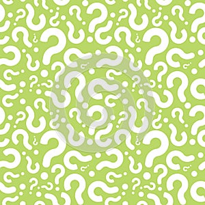 Seamless Question Mark Mistery Pattern