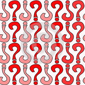 Seamless Question Mark Texture Background