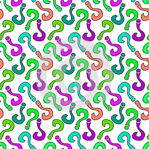 Seamless questions mark abstract pattern