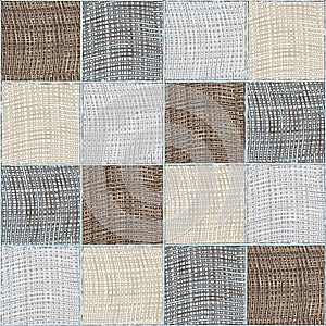 Seamless quilt checkered medley composition