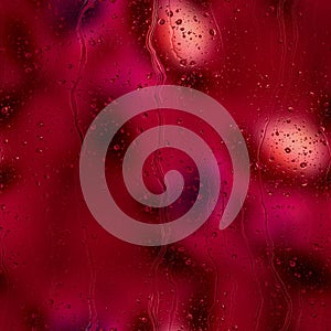 Seamless rain drop water repeat pattern on blur