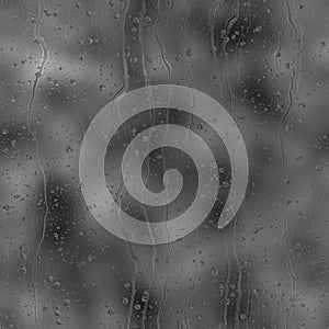 Seamless rain drop water repeat pattern on blur