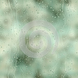 Seamless rain drop water repeat pattern on blur