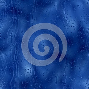 Seamless rain drop water repeat pattern on blur