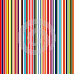 Seamless rainbow curved stripes color line art vector background