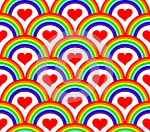 seamless rainbow pattern