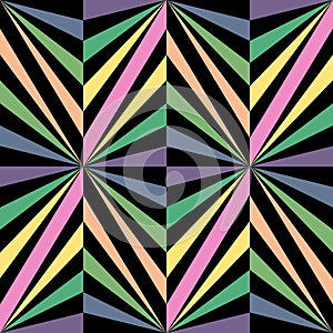 Seamless Rainbow Poligonal Pattern. Geometric Abstract Background