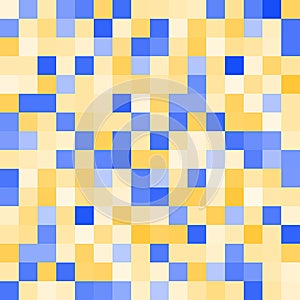 Seamless random squares, mosaic tiles pixelated, pixels colorful vibrant, vivid background pattern. blocks repeatable