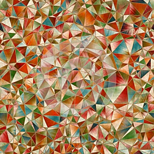 Seamless random triangle pattern for surface pattern and print