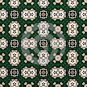 Seamless raster pattern in oriental style psychedelic mosaic Pattern for wallpaper, backgrounds, decor for tapestries, carpet