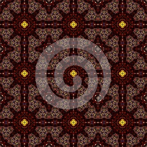 Seamless raster pattern in oriental style psychedelic mosaic Pattern for wallpaper, backgrounds, decor for tapestries, carpet