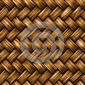 Seamless rattan weave background photo