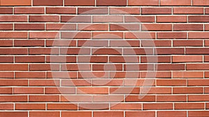 Seamless red brick wall background photo
