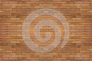 Seamless red brick wall, flat brown old stone background