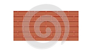 Seamless Red Brick Wall Texture Background, vector design Generative AI