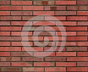 Seamless red brown brick wall pattern background texture. Red seamless brick wall background. Architectural seamless brick pattern