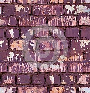 Seamless red colored brick wall texture