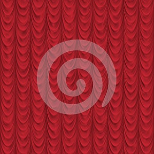 Seamless Red drape or curtain background