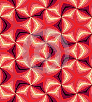 Seamless Red Spirals. Geometric Pattern. Suitable for textile, fabric and packaging
