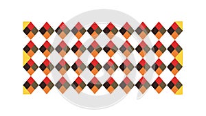 Seamless Red & White Checkerboard Pattern, vector design Generative AI