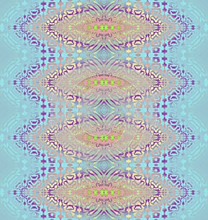Seamless regular ellipses pattern blue pink vertically